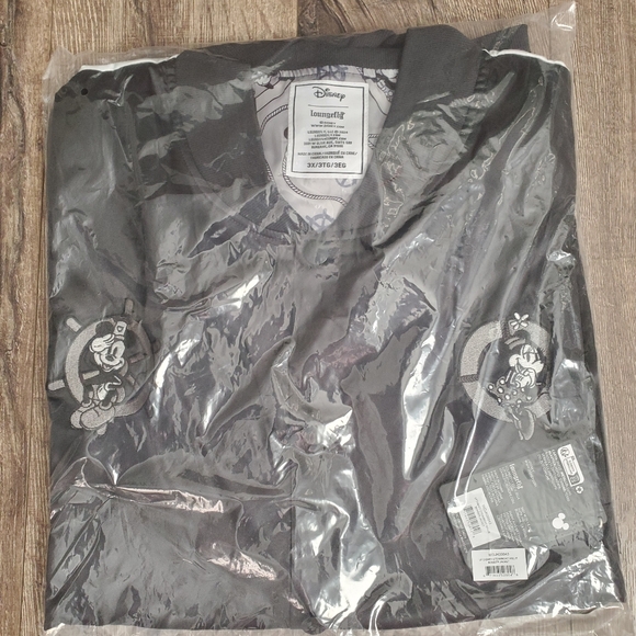 Disney Loungefly D23 Limited Edition Steamboat Willie Unisex Bomber Jacket ~ 3XL - Picture 6 of 6